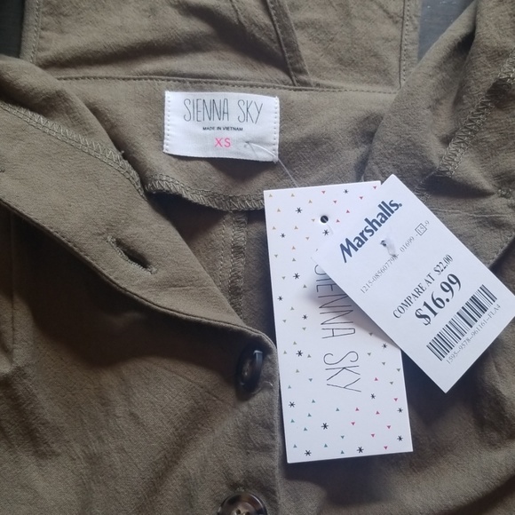 Green Linen Jumpsuit - Picture 6 of 6